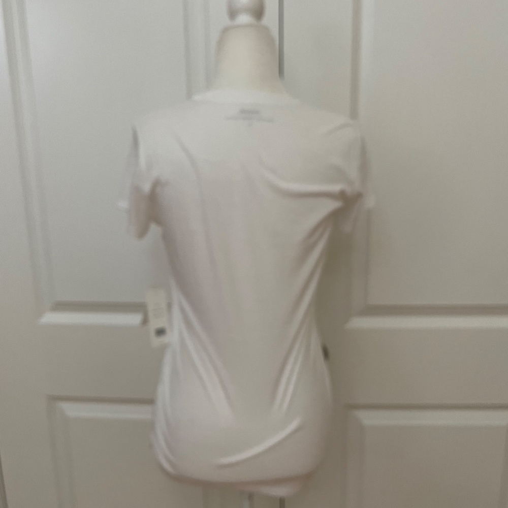 White Little Boy V-Neck T-shirt from Vince - Picture 10 of 14